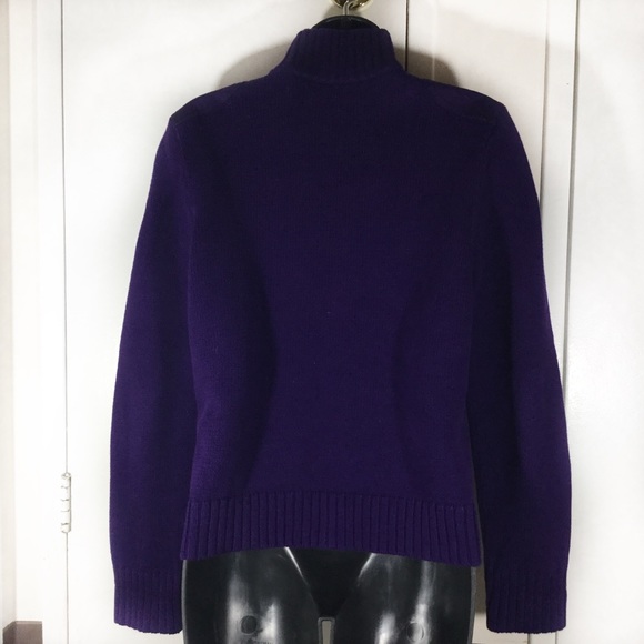 Ralf Lauren Purple Turtleneck Sweater size Medium - Picture 5 of 8